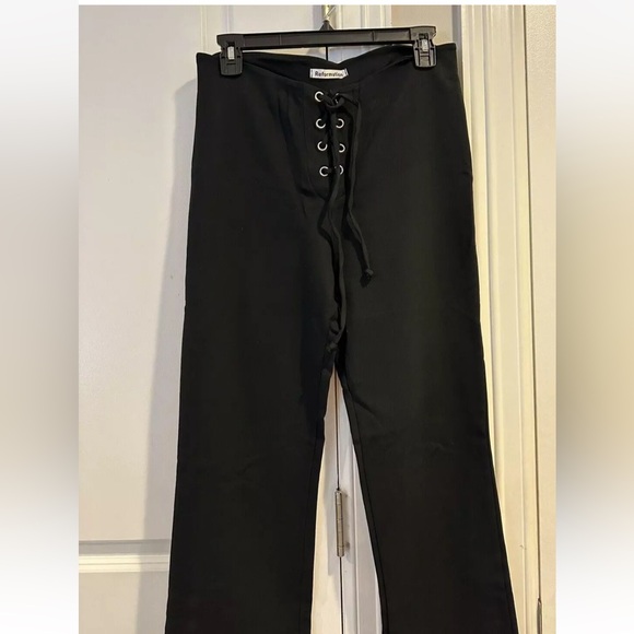 Reformation Black High-Waisted Flare Pants - Picture 5 of 8